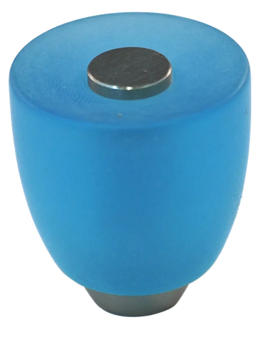 Athens Light Blue Polyester with Solid Brass Knobs 108-CM002-PB