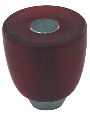 Athens Red Polyester with Solid Brass Knobs 108-CM018-PB