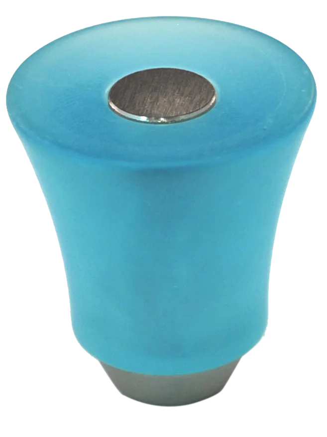 Athens Light Blue Polyester with Solid Brass Knobs 109-CM002-PB