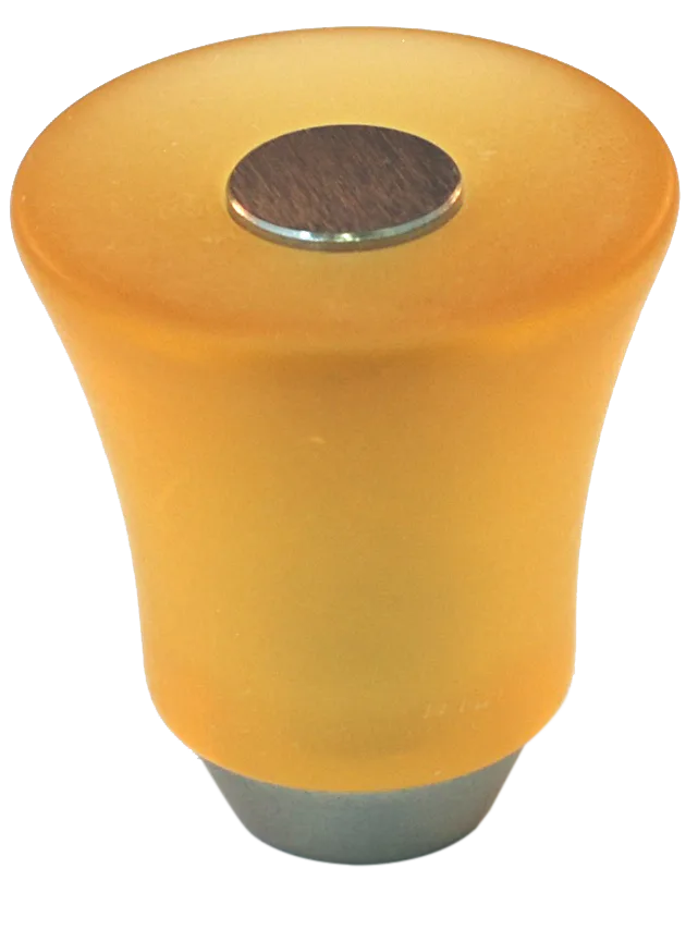Athens Amber Polyester with Solid Brass Knobs 109-CM011-PB