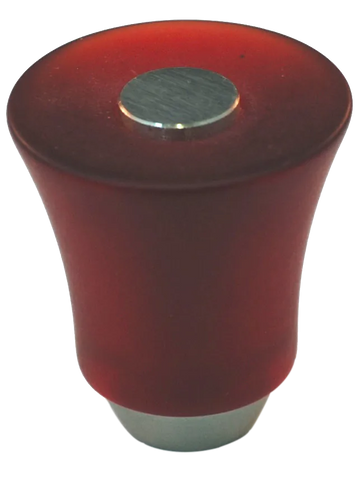 Athens Red Polyester with Solid Brass Knobs 109-CM018-PB