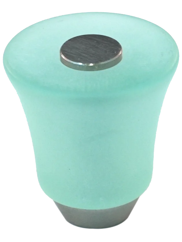 Athens Light Green Polyester with Solid Brass Knobs 109-CM019-PB