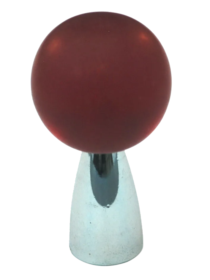 Athens Red Polyester with Solid Brass Knobs 111-CM018-PB