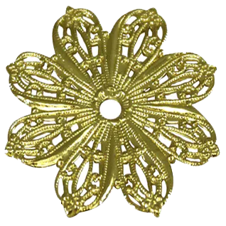 Flower Backplate in Polished Brass