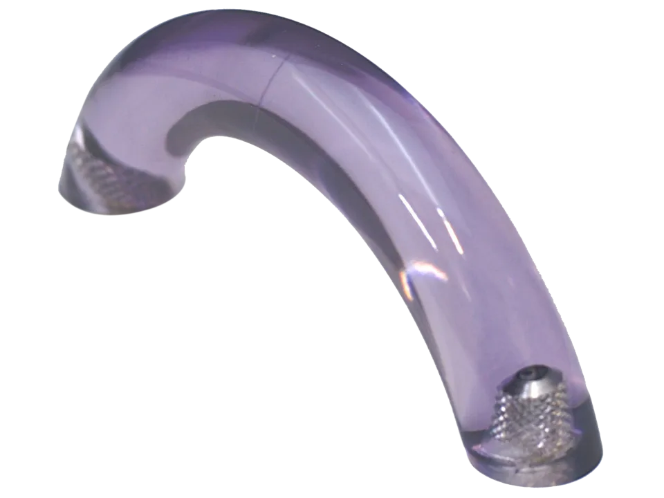 Orchid Clear Curved Pull