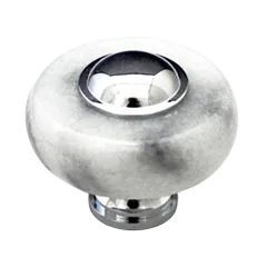 White Marble Cabinet Knob