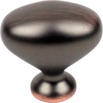 Builder's Choice 1-3/8'' Oval Knob Oil Rubbed Bronze with Highlights 06102-OBH