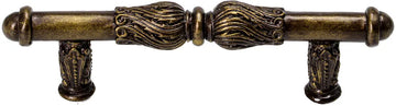 Acanthus 3'' cc pull with feather scroll 1050-3