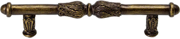 Acanthus 4'' cc pull with feather scroll 1051-3