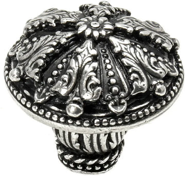 Acanthus large knob Renaissance style with feather scroll foot 1061-9