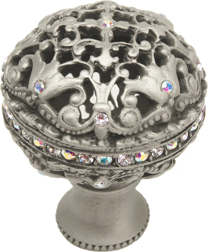 Juliane Grace large knob full round with Swarovski Clear & Aurore Boreale Crystals 134-11CAB