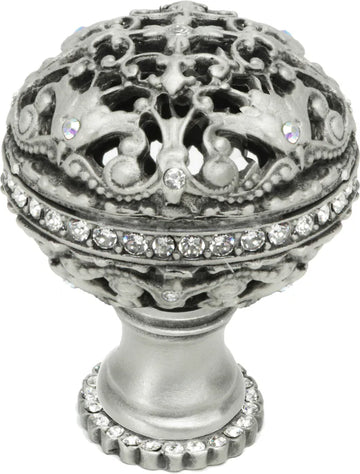 Juliane Grace large knob full round with Swarovski Clear Crystals 134H-11C