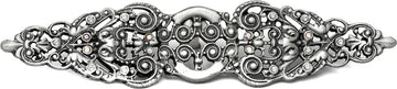 Juliane Grace elongated escutcheon with 18 Swarovski Clear & Aurore Boreale Crystals 135-11CAB