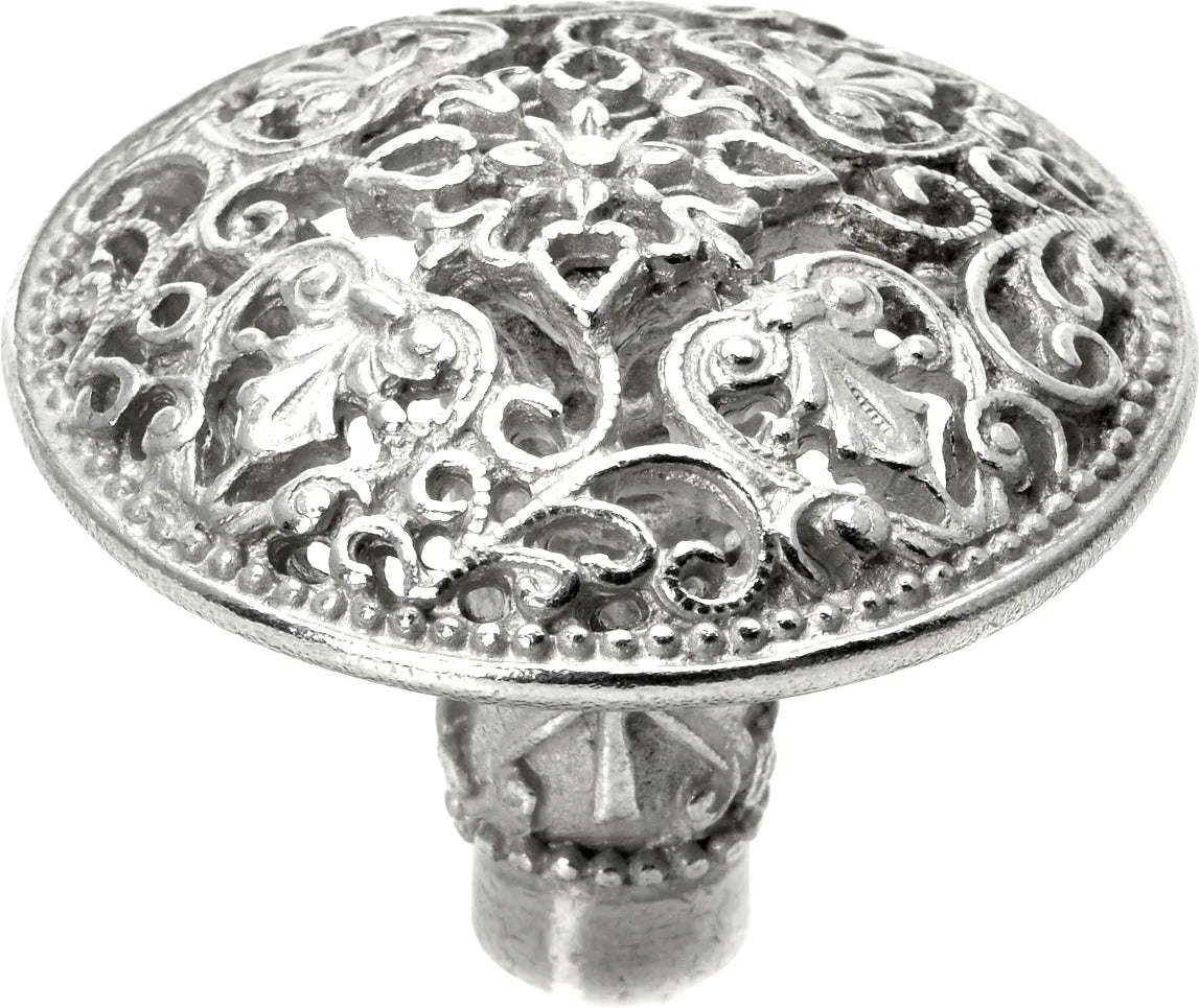 Juliane Grace large knob in Platinum. 142-24