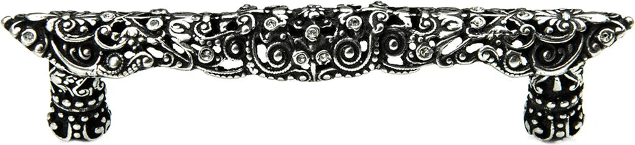 Juliane Grace 4'' cc pull with Swarovski Clear Crystals 149-9C