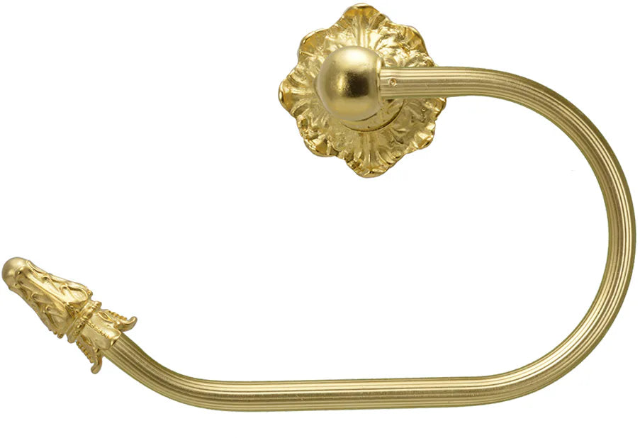 Acanthus swing tissue reeded ring left Renaissance style 1643R-8