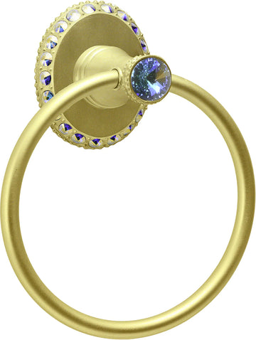 Caché II full swing towel ring right with Swarovski Crystals 1837