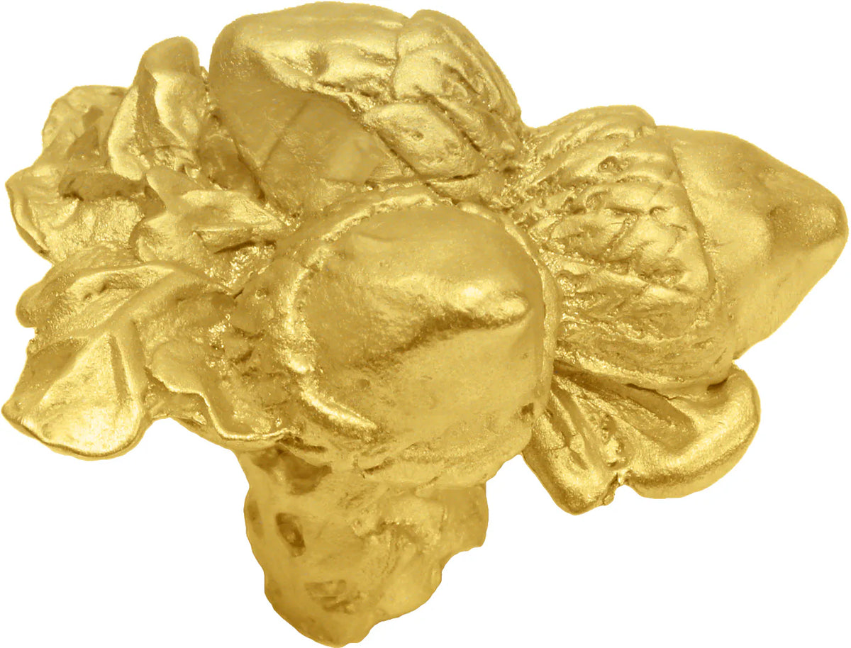 Triple acorn & oak leaf large knob 2070-8