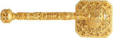 Juliane Grace tissue bar left with Swarovski Clear Crystals 4072-8C