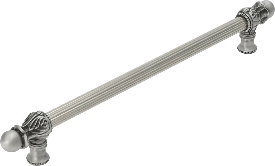 Acanthus 12'' cc with 5/8'' reeded center long pull Romanesque style 5552R-11