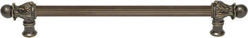 Acanthus 12'' cc with 5/8'' reeded center long pull Romanesque style in Antique Brass. 5552R-3