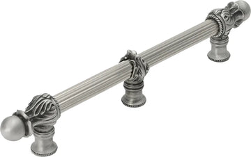 Acanthus 9'' cc with 5/8'' reeded center long pull Romanesque style with center brace 5556R-11