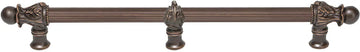 Acanthus 18'' cc with 5/8'' reeded center long pull Romanesque style with center brace 5558R-22