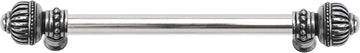 Cricket Cage 9'' cc with 5/8'' smooth center long pull large finial in Chalice. 5571-9