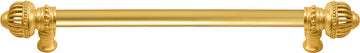 Cricket Cage 18'' cc with 5/8'' smooth center long pull large finial in Gilded Mercury. 5573-8