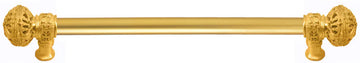 Juliane Grace 18'' cc with 5/8'' smooth center long pull large finial in Gilded Mercury. 5603-8