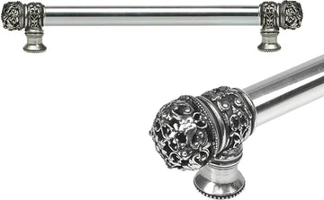Juliane Grace 9'' cc with 5/8'' smooth center long pull small finial in Chalice. 5611-9