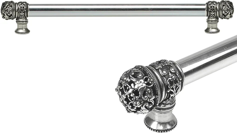 Juliane Grace 12'' cc with 5/8'' smooth center long pull small finial in Chalice. 5612-9