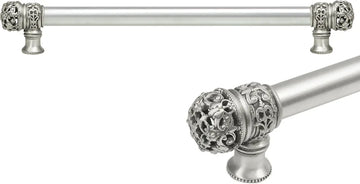 Juliane Grace 18'' cc with 5/8'' smooth center long pull small finial in Satin. 5613-11