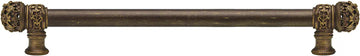Juliane Grace 18'' cc with 5/8'' smooth center long pull small finial in Antique Brass. 5613-3
