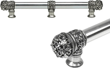Juliane Grace 9'' cc with 5/8'' smooth center long pull & center brace small finial in Chalice. 5616-9