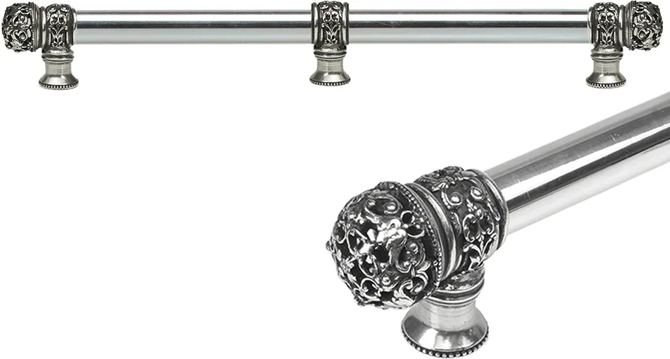 Juliane Grace 18'' cc with 5/8'' smooth center long pull & center brace small finial in Chalice. 5618-9