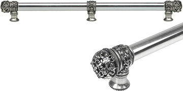 Juliane Grace 22'' cc with 5/8'' smooth center long pull & center brace small finial in Chalice. 5619-9