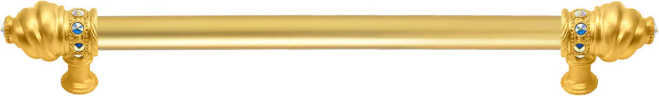 Caché 22'' cc with 5/8'' smooth center long pull with 16 rivoli Swarovski Aurore Boreale Crystals 5674-8AB