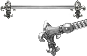 Charlemagne 32'' o.c towel Bar with 5/8'' reeded center 567R-9