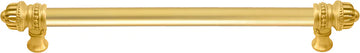 Cricket Cage 22'' cc with 5/8'' smooth center long pull large finial in Gilded Mercury. 5684-8