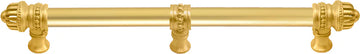 Cricket Cage 18'' cc with 5/8'' smooth center long pull & center brace large finial in Gilded Mercury. 5688-8