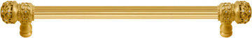 Juliane Grace 18'' o.c with 5/8'' reeded center long pull small finial w/ 52 Swarovski Clear & Aurore Boreale Crystals 5703R-8CAB