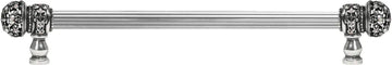 Juliane Grace 22'' cc with 5/8'' reeded center long pull small finial w/ 52 Swarovski Clear & Aurore Boreale Crystals 5704R-9CAB