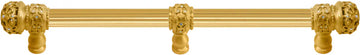 Juliane Grace 18'' o.c with 5/8'' reeded center long pull small finial w/ 61 Swarovski Clear & Aurore Boreale Crystals with center brace 5708R-8CAB
