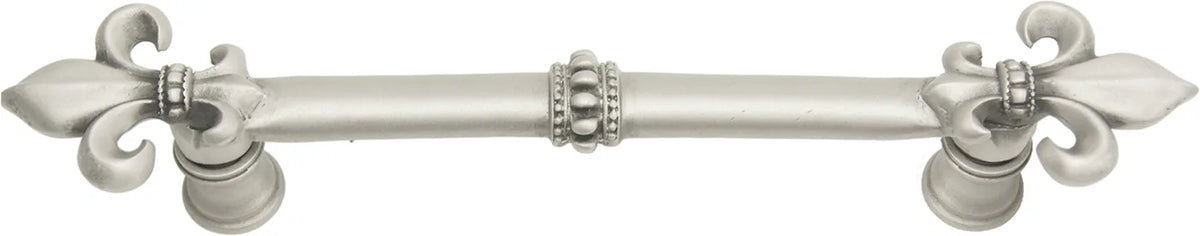 Charlemagne 5'' cc pull with large Fleur De Lys in Satin. 600-11