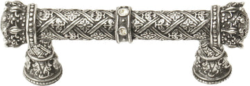 Crowning Glory Queen Anne Carpe Diem 6130-9C Chalice Queen Anne 3'' cc pull w/ Swarovski Crystals 6130-9C