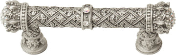 Crowning Glory Queen Elizabeth Carpe Diem Queen Elizabeth 3'' cc pull with Swarovski Crystals 6328