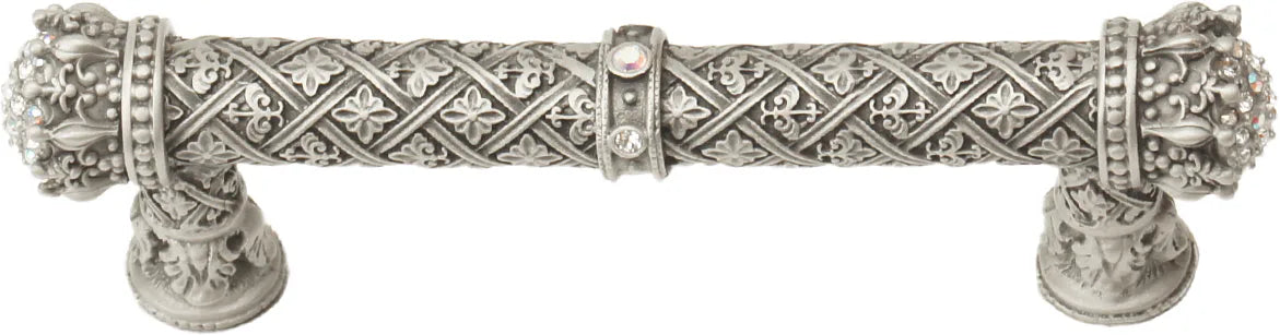 Crowning Glory Queen Elizabeth Carpe Diem Queen Elizabeth 4'' cc pull with Swarovski Crystals 6329