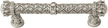 Crowning Glory Queen Elizabeth Carpe Diem Queen Elizabeth 4'' cc pull with Swarovski Crystals 6329