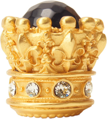 Crowning Glory Queen Penelope Gilded Mercury large knob w/ Swarovski Crystals & semi‐precious stones 6505-8COX